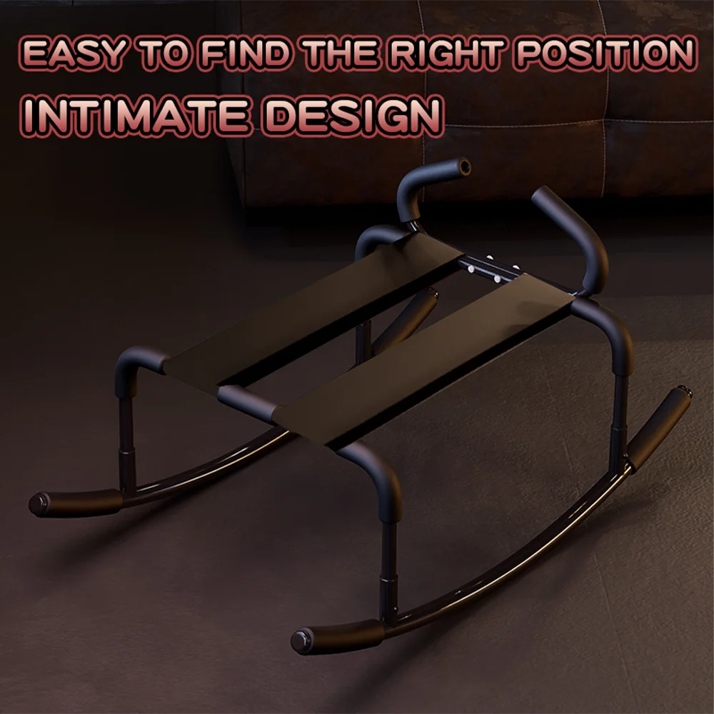 Sex Rocking Horse with Labor Saving Armrest Bdsm Flirting Aid Bondage Tool Couple Rocking Chair Love Furniture Adult Supplies