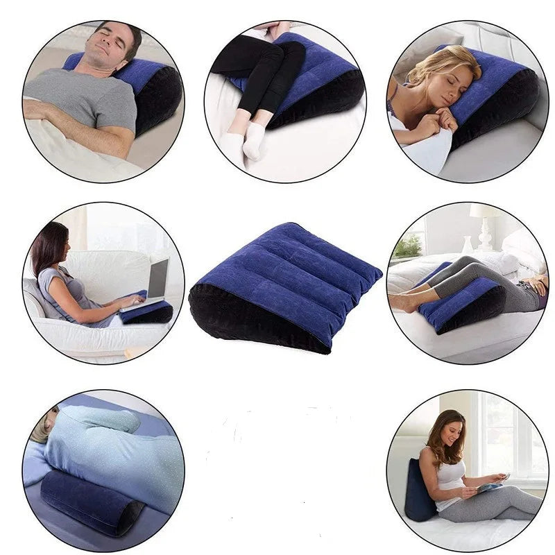 Inflatable Triangular Semicircle Cylindrical Sex Pillow Sexx Game Husband And Wife Cushion Exotic Body Support Pad Sexo Toys