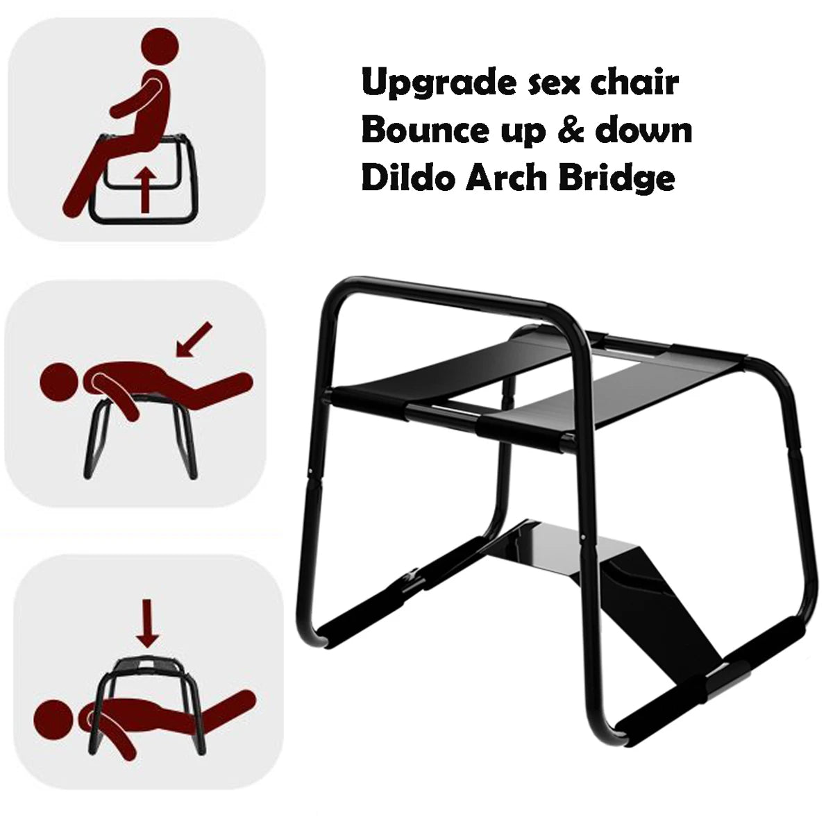 BDSM Couple Sex Furniture Adult Game Sex Chair Elastic Stool Erotica Equipment Chair SM Swing Bouncing Hopping Sex Toy Set