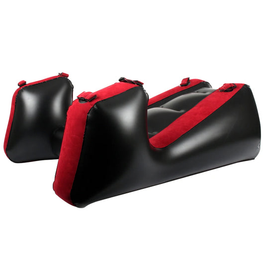 Flocking PVC With Straps Sex Furniture Aid Adult Games Sex Chair Bed Sex Tools For Couples Women Split Leg Sofa Mat Inflatable