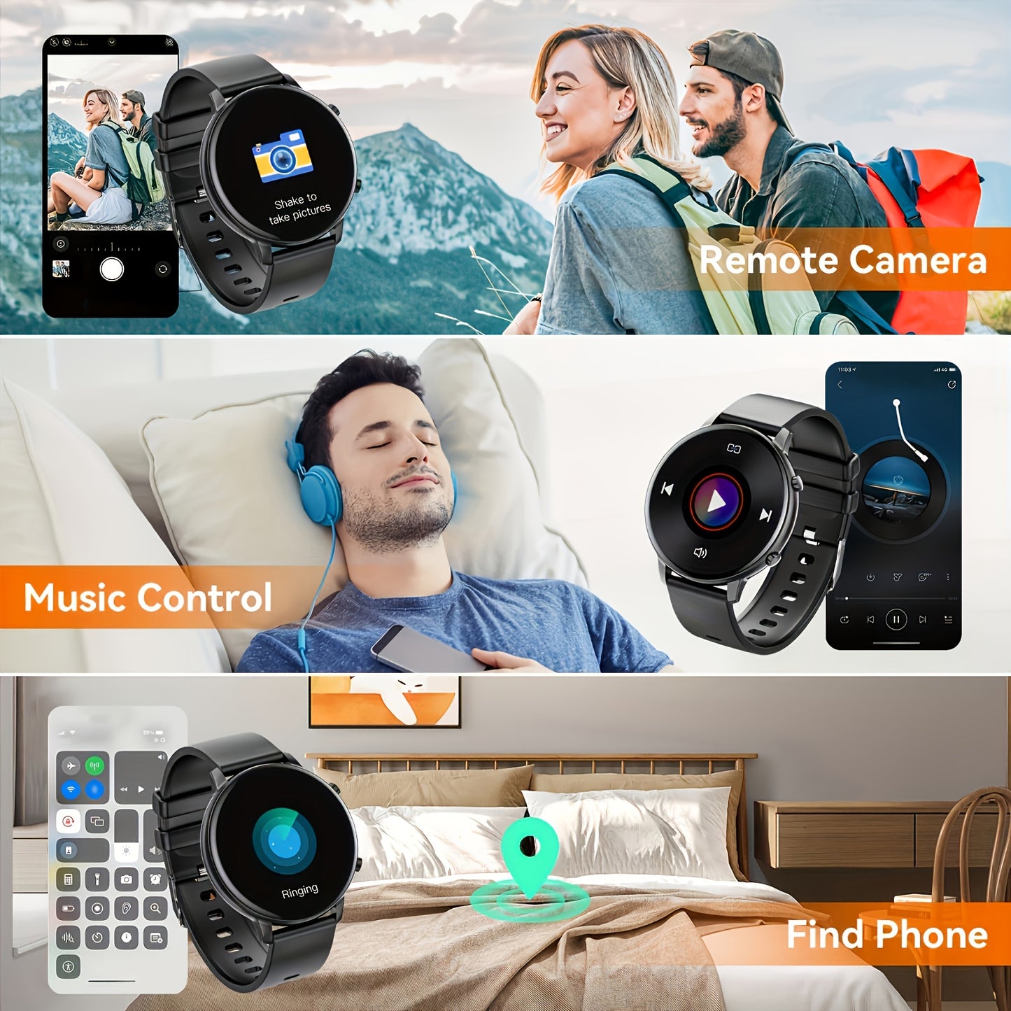 Women's Smartwatch, 1.39'' Wireless Call Smartwatch Gift With Voice Assistant, Remote Camera, 100+sports Modes Compatible With Multiple Mobile Systems