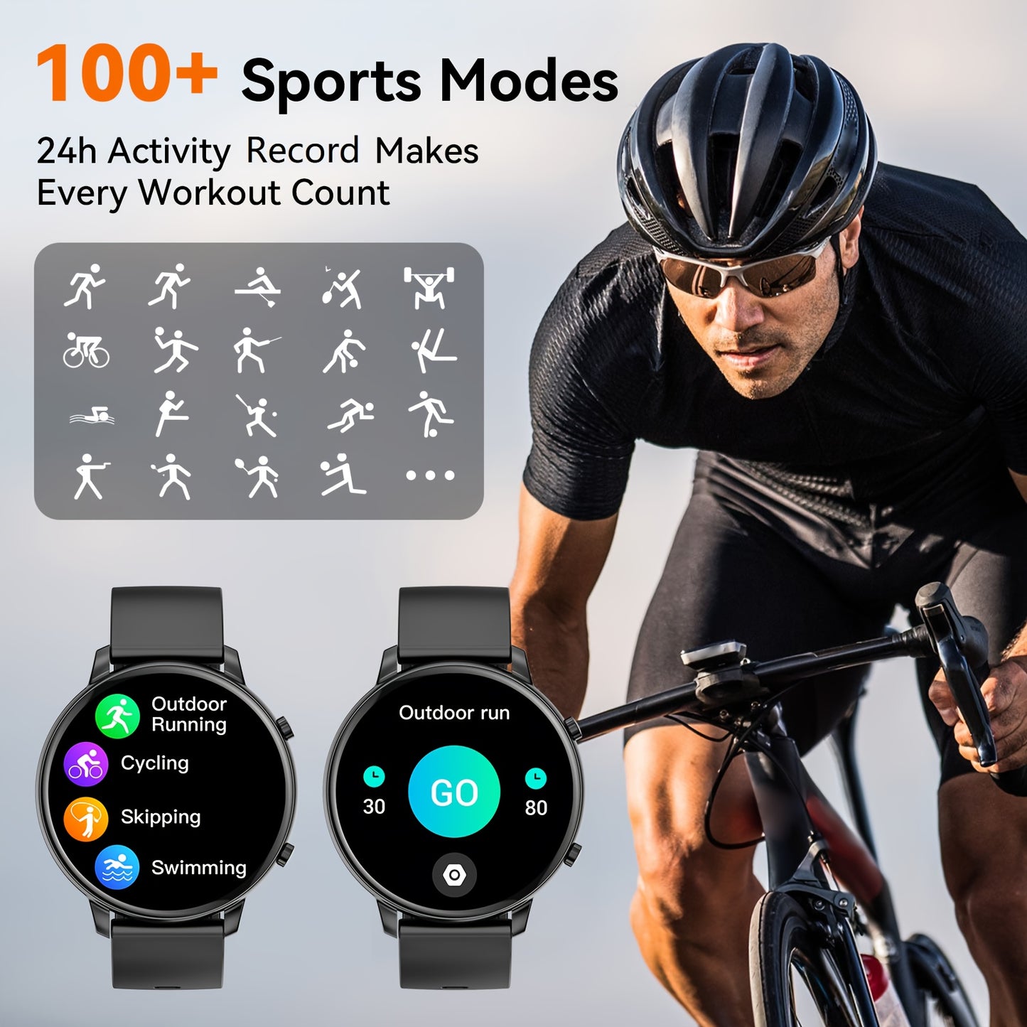 Women's Smartwatch, 1.39'' Wireless Call Smartwatch Gift With Voice Assistant, Remote Camera, 100+sports Modes Compatible With Multiple Mobile Systems