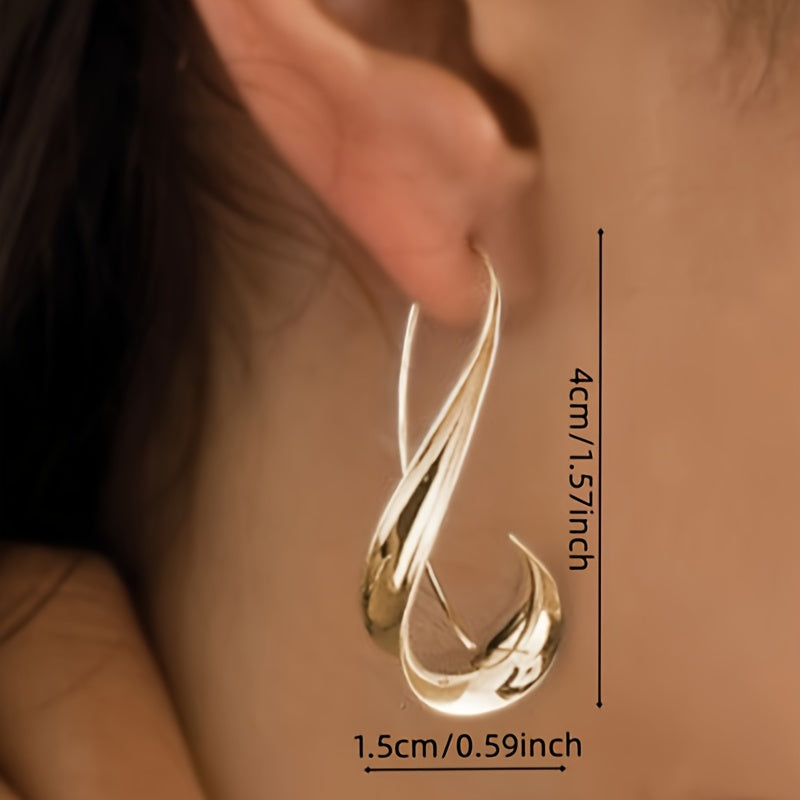 Retro-style danger earrings with a unique irregular design, exquisitely crafted in bohemian style, perfect for vacation souvenirs and Women's gifts