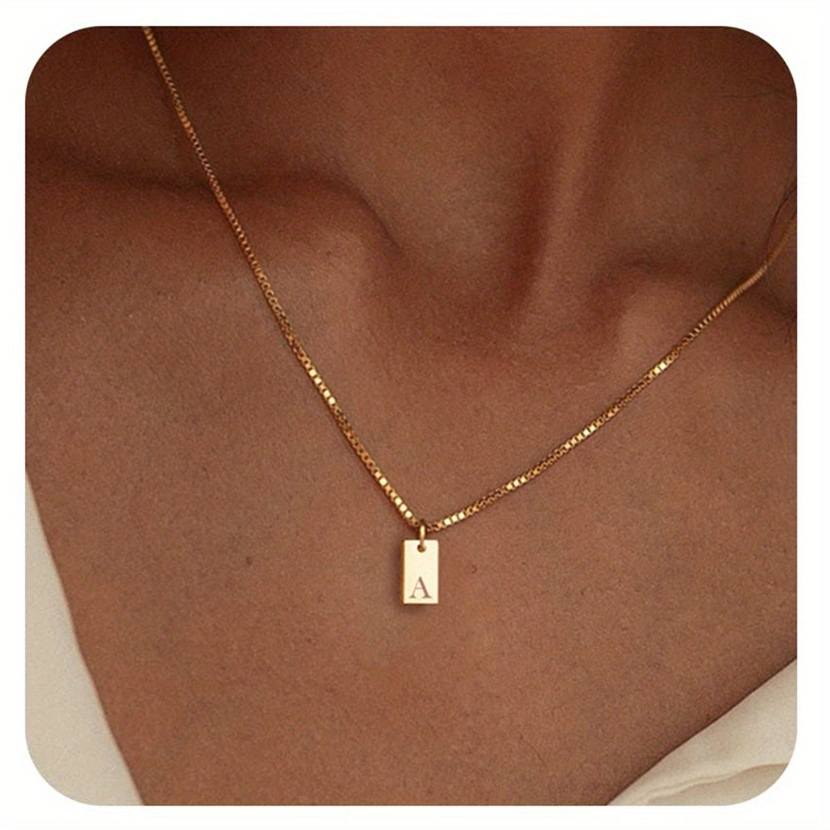 Initials Necklace for Women - 14k Golden Plated Delicate Monogram Pendant, Name Jewelry Gift for Valentine's Day, Everyday Elegance & Year-Round Wear, Necklace, Elegant Accessory, Luxurious Appearance
