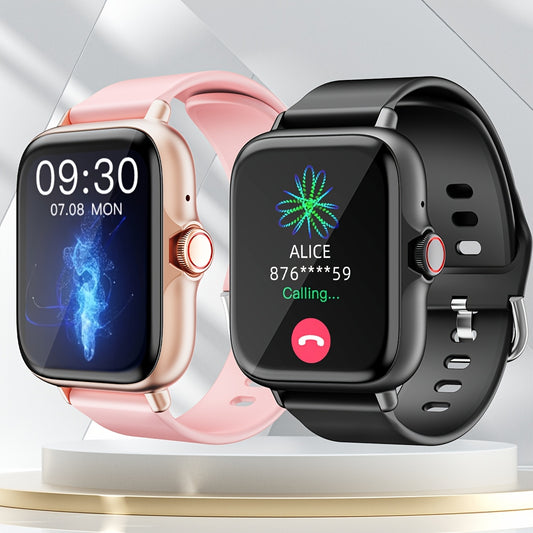 [Smart Watch] 1.83" Smart Watch | Full Touch Screen, Activity Tracker with Call & Message Functions, Pedometer, Multiple Sports Modes, Compatible with IOS/Android Devices, Simple Style, Ideal Gift for Any Occasion