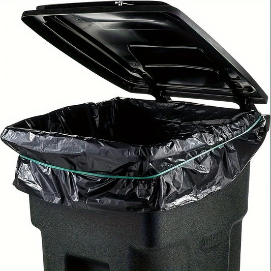 65 gallon plus thickened heavy duty garbage bag, tear resistant, high quality 25/ 50/ 100/ 150 pack black garbage bag, suitable for yard garbage storage, garbage disposal, outdoor camping garbage collection