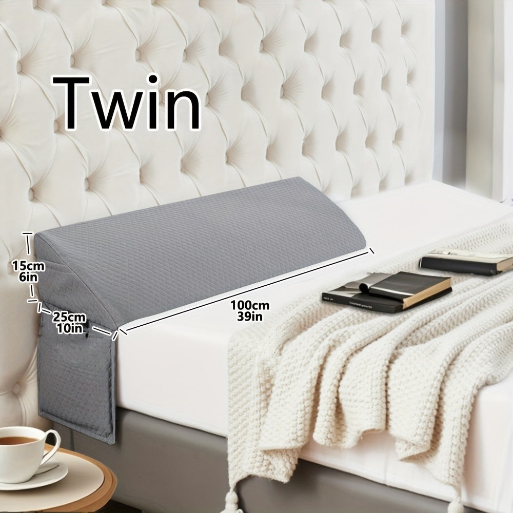 Bed Wedge Pillow - Bed Gap Filler Mattress Wedge Headboard Pillow Close The Gap Between Your Headboard or Wall for Sleeping Backrest Pillow