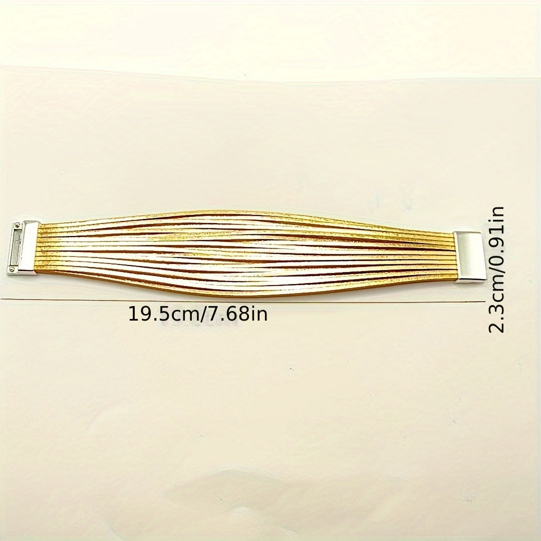 Multi-layer Magnetic Clasp Bracelet Popular Across Borders