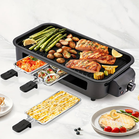 Smokeless Electric Grill, Indoor Grill With Removable Non-Stick Plate, Indoor Grill, Kitchen Must Haves, 1500W, Portable BBQ Grill, Electric Griddle, Best Quality Items, Dishwasher Safe, Hot Pot, Cooking, Gifts, Gift Ideas, P