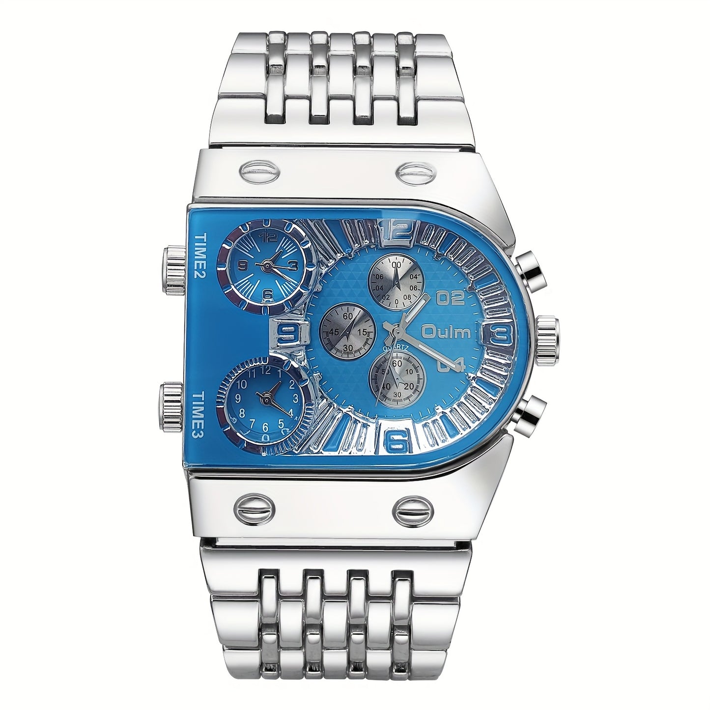 Luxury Men'S Golden-Tone Quartz Watch - Elegant Business Timepiece with Chronograph & Date Display, Alloy Band & Case, 36V Battery Operated, Formal Accessory|Sophisticated Style|Roman Numeral Markers