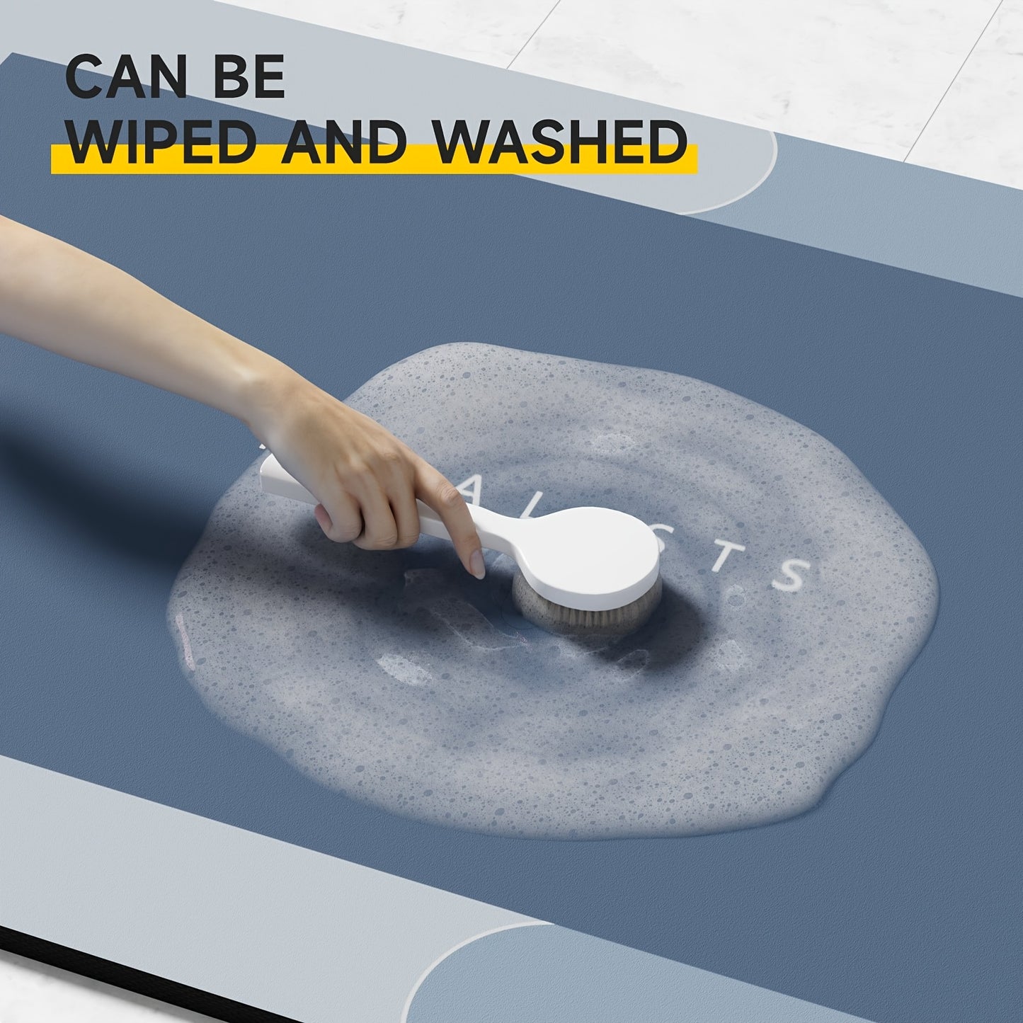 Super Absorbent Diatomite Bath Mat - Quick Dry, Non-slip And Water-absorbing Floor Mat, Soft And Comfortable Bathroom Mat, Suitable For Bathroom, Shower, Laundry Room, Bedroom, Living Room, Doorstep Mat, Kitchen Floor Mat, RV