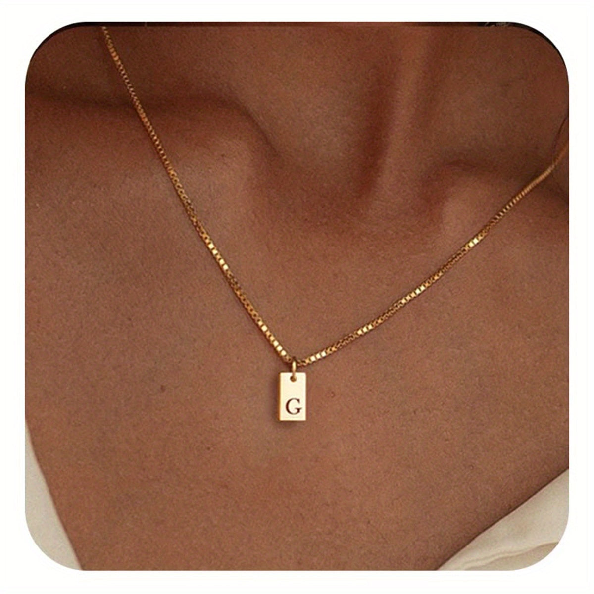 Initials Necklace for Women - 14k Golden Plated Delicate Monogram Pendant, Name Jewelry Gift for Valentine's Day, Everyday Elegance & Year-Round Wear, Necklace, Elegant Accessory, Luxurious Appearance